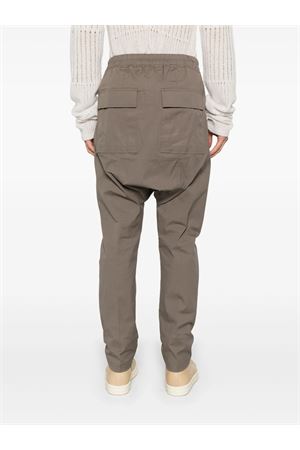 Grey cotton drawstring trousers RICK OWENS | RR01E5380TE34